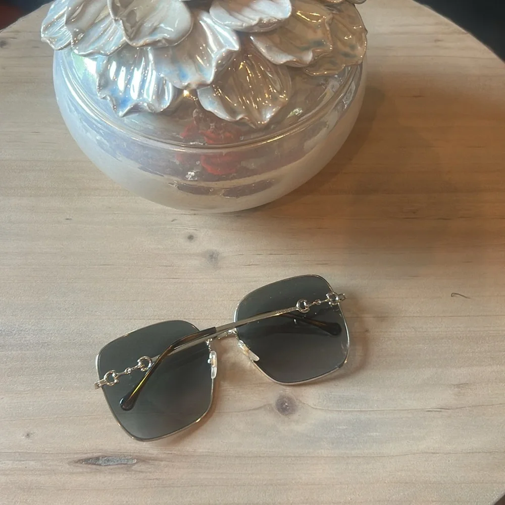 Gucci Horsebit Square-Framed Sunglasses